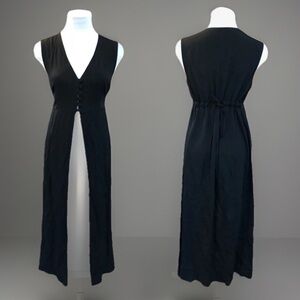 VINTAGE Steampunk Trench Duster Vest Jacket